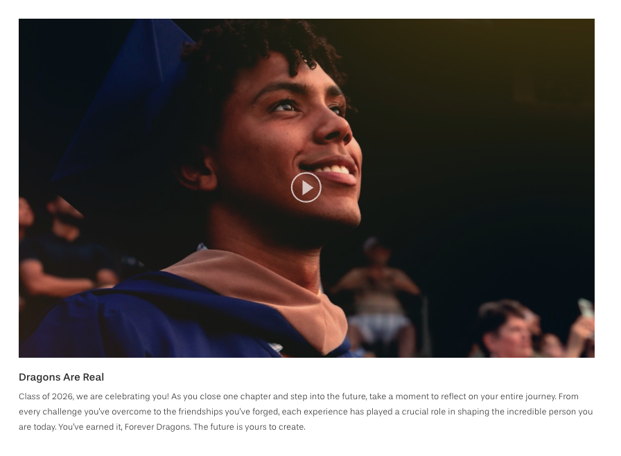 Drexel commencement — Dragons Are Real video asset